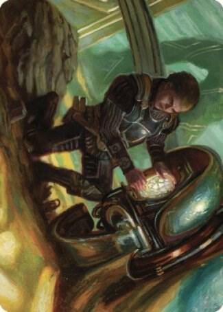 Urza, Powerstone Prodigy Art Card (35) [The Brothers' War Art Series]