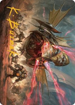 Liberator, Urza's Battlethopter Art Card (Gold-Stamped Signature) (44) [The Brothers' War Art Series]