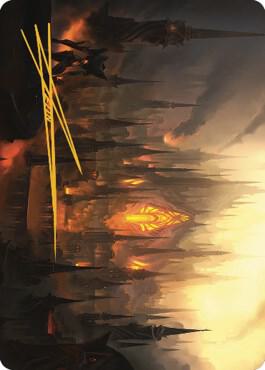 Mishra's Foundry Art Card (Gold-Stamped Signature) (46) [The Brothers' War Art Series]