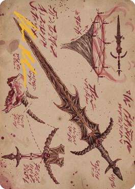 Blackblade Reforged Art Card (Gold-Stamped Signature) (56) [The Brothers' War Art Series]