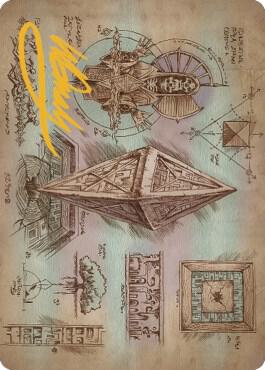 Keening Stone Art Card (Gold-Stamped Signature) (64) [The Brothers' War Art Series]