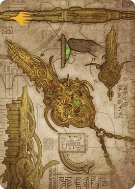 Key to the City Art Card (Gold-Stamped Planeswalker Symbol) (65) [The Brothers' War Art Series]