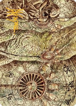 Phyrexian Processor Art Card (Gold-Stamped Signature) (70) [The Brothers' War Art Series]