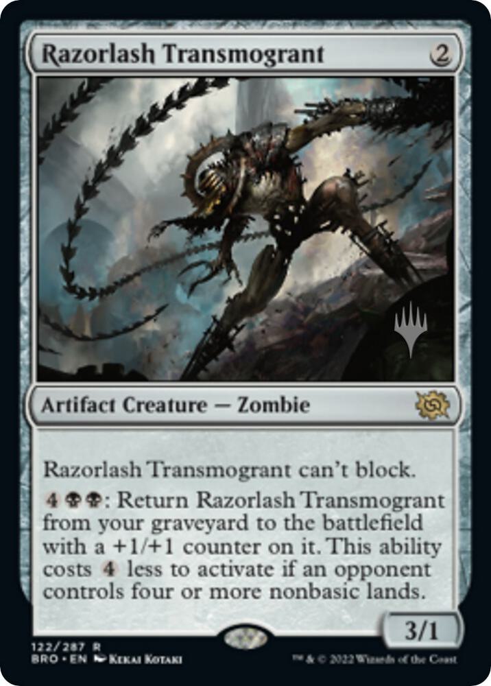 Razorlash Transmogrant (122) [The Brothers' War Promos]