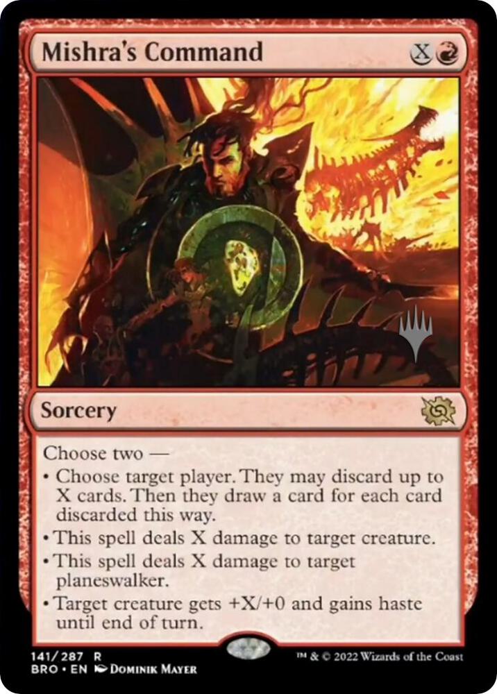 Mishra's Command (141) [The Brothers' War Promos]