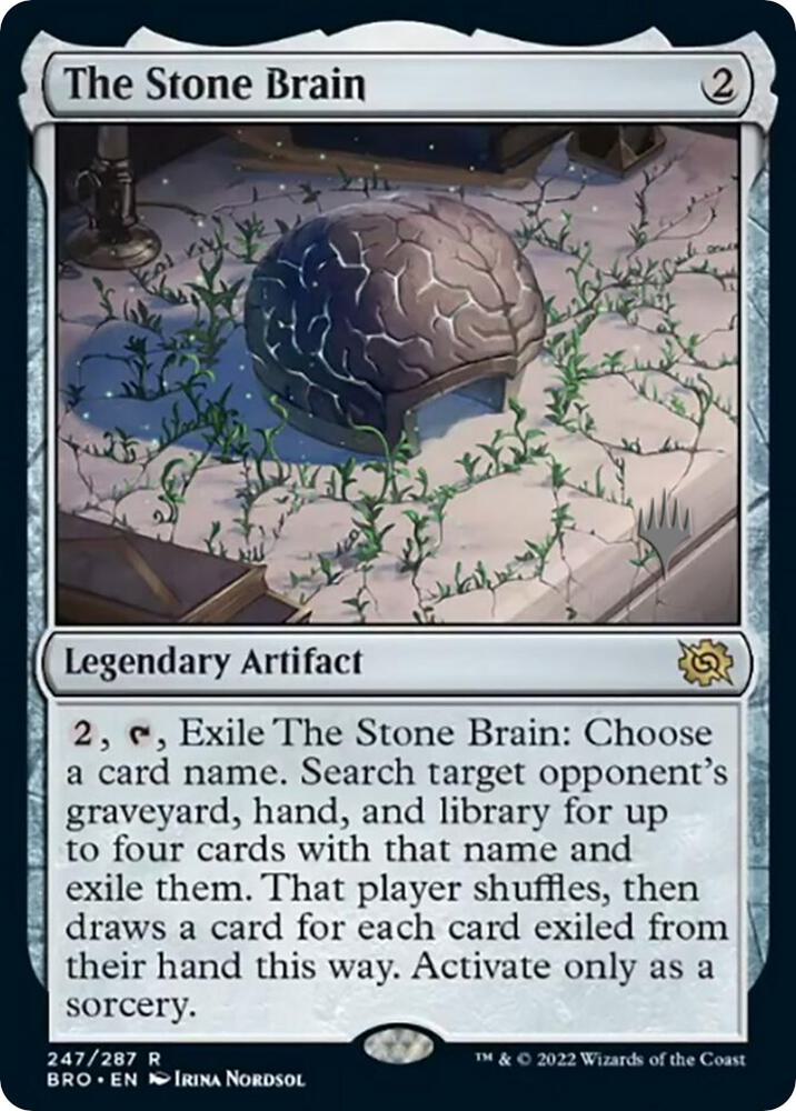 The Stone Brain (247) [The Brothers' War Promos]