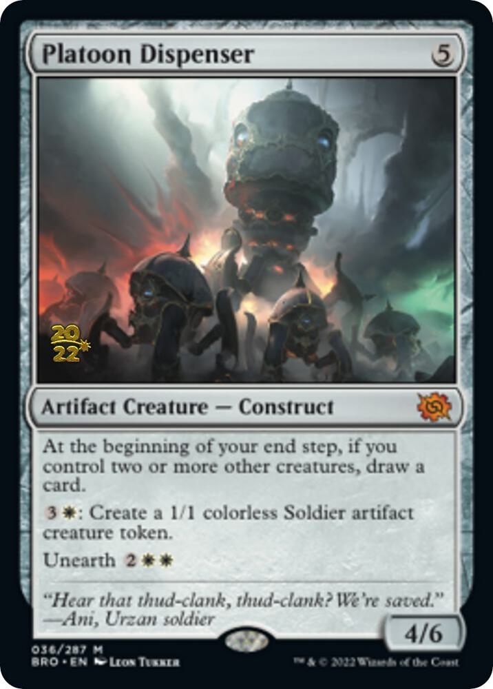 Platoon Dispenser (36) [Prerelease Cards]