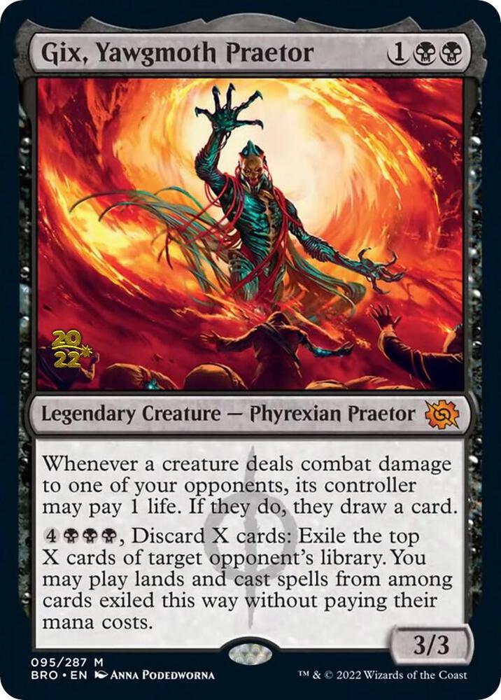 Gix, Yawgmoth Praetor (95) [Prerelease Cards]
