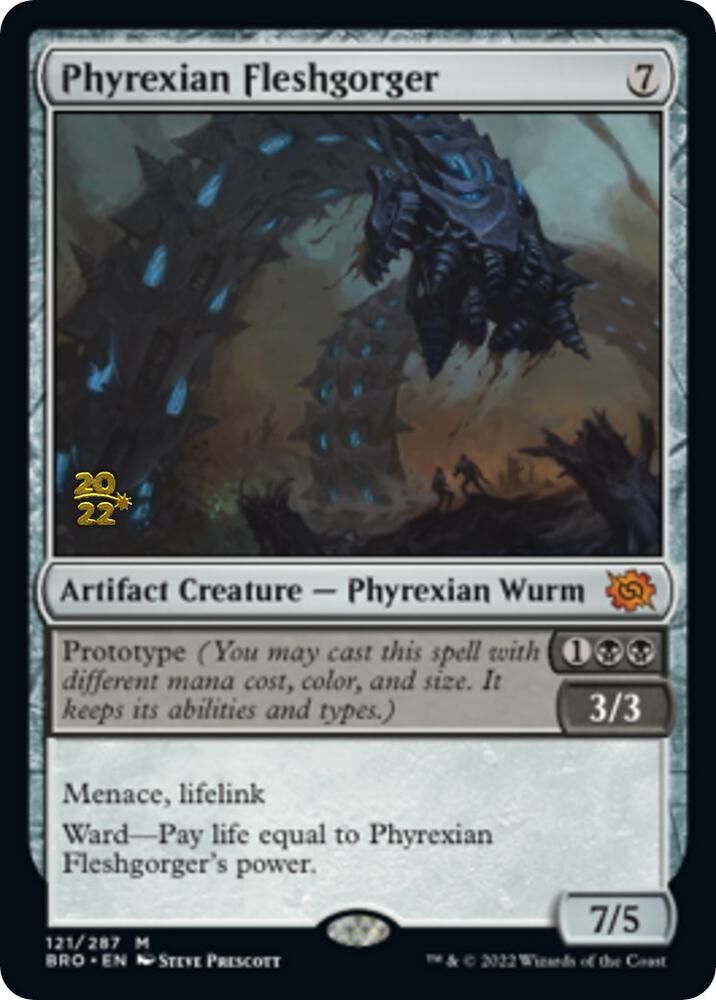 Phyrexian Fleshgorger (121) [Prerelease Cards]