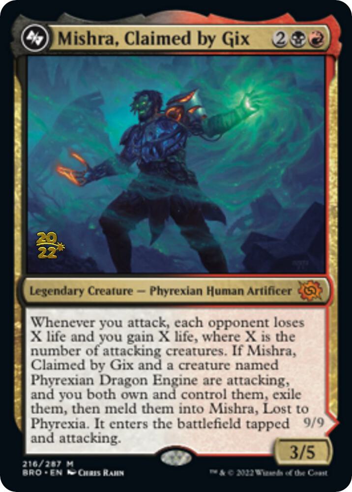 Mishra, Claimed by Gix (216) [Prerelease Cards]