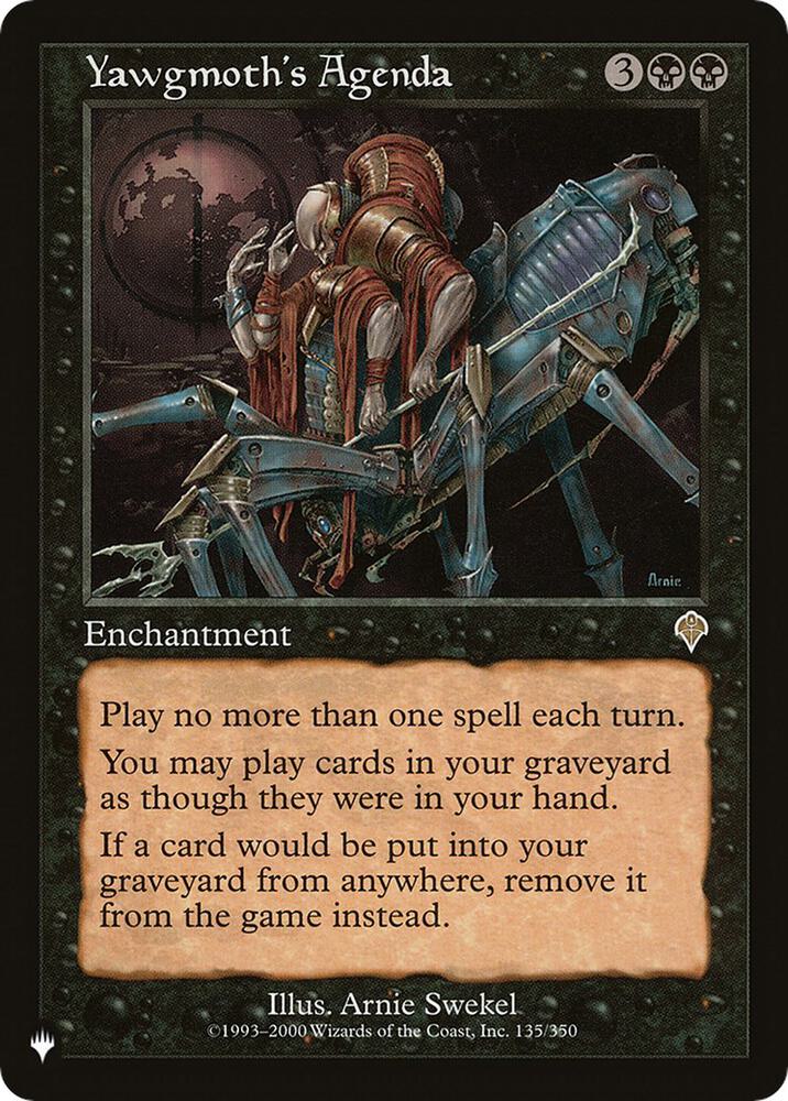 Yawgmoth's Agenda (135/350) [The List]