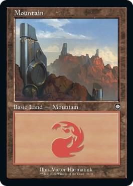 Mountain (36) (Retro Frame) [The Brothers' War Commander]