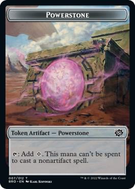 Powerstone // Zombie Double-Sided Token (7 // 11) [The Brothers' War]