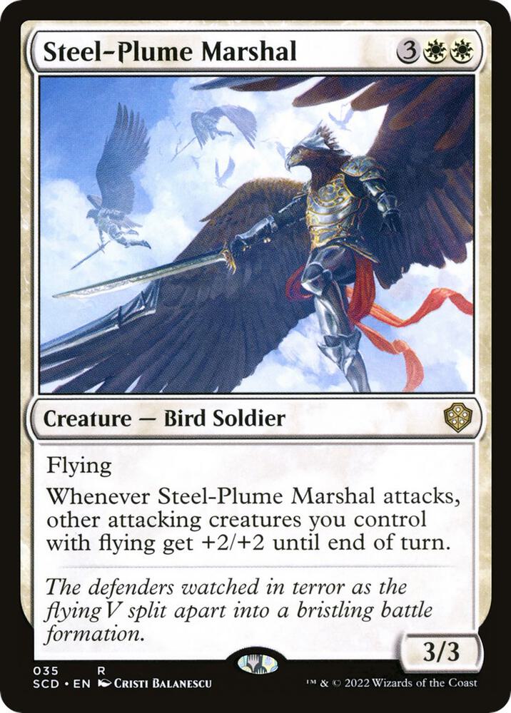 Steel-Plume Marshal (35) [Starter Commander Decks]