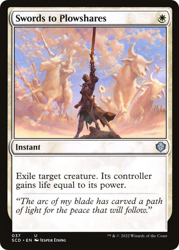 Swords to Plowshares (37) [Starter Commander Decks]