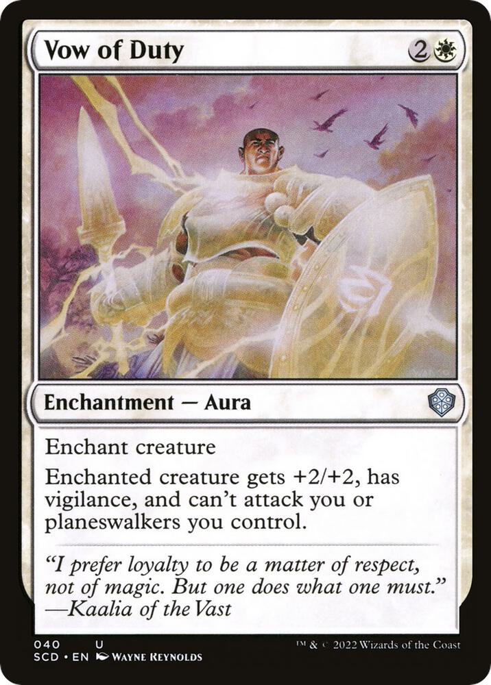 Vow of Duty (40) [Starter Commander Decks]