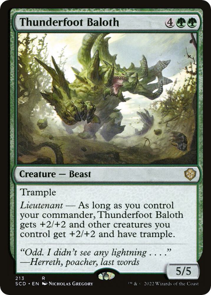 Thunderfoot Baloth (213) [Starter Commander Decks]