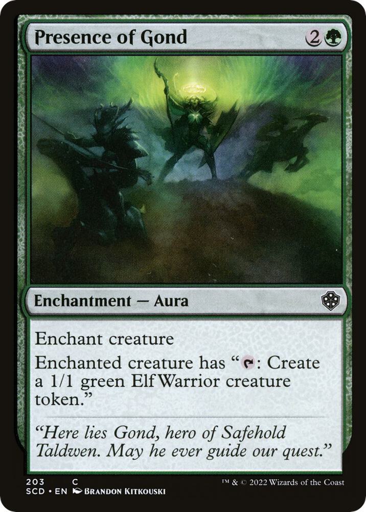 Presence of Gond (203) [Starter Commander Decks]
