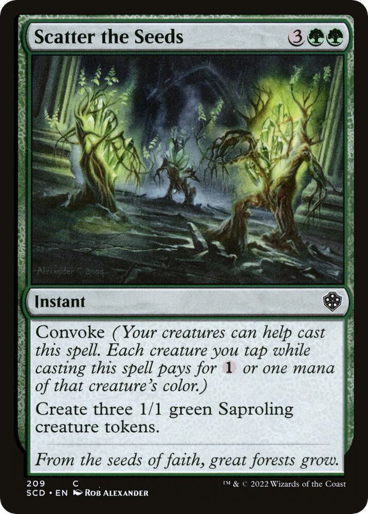 Scatter the Seeds (209) [Starter Commander Decks]