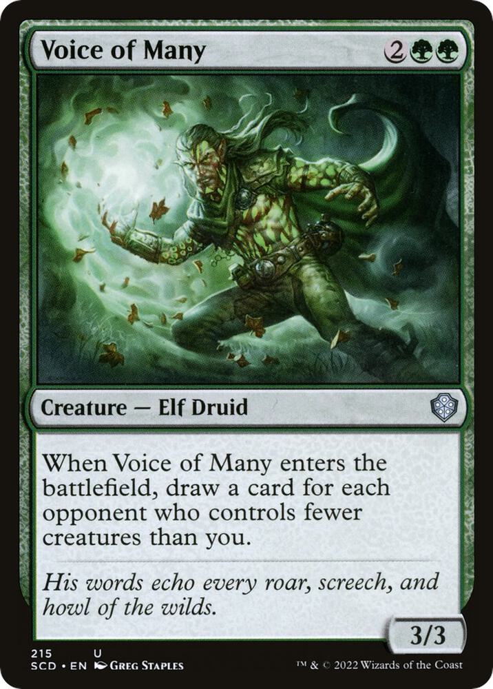 Voice of Many (215) [Starter Commander Decks]
