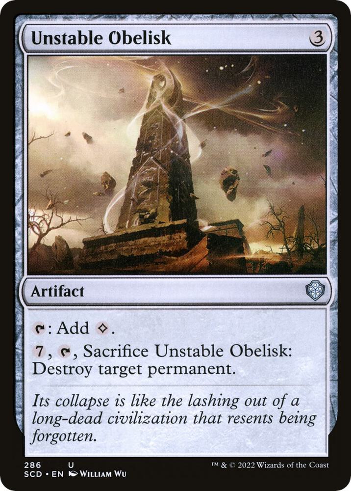 Unstable Obelisk (286) [Starter Commander Decks]