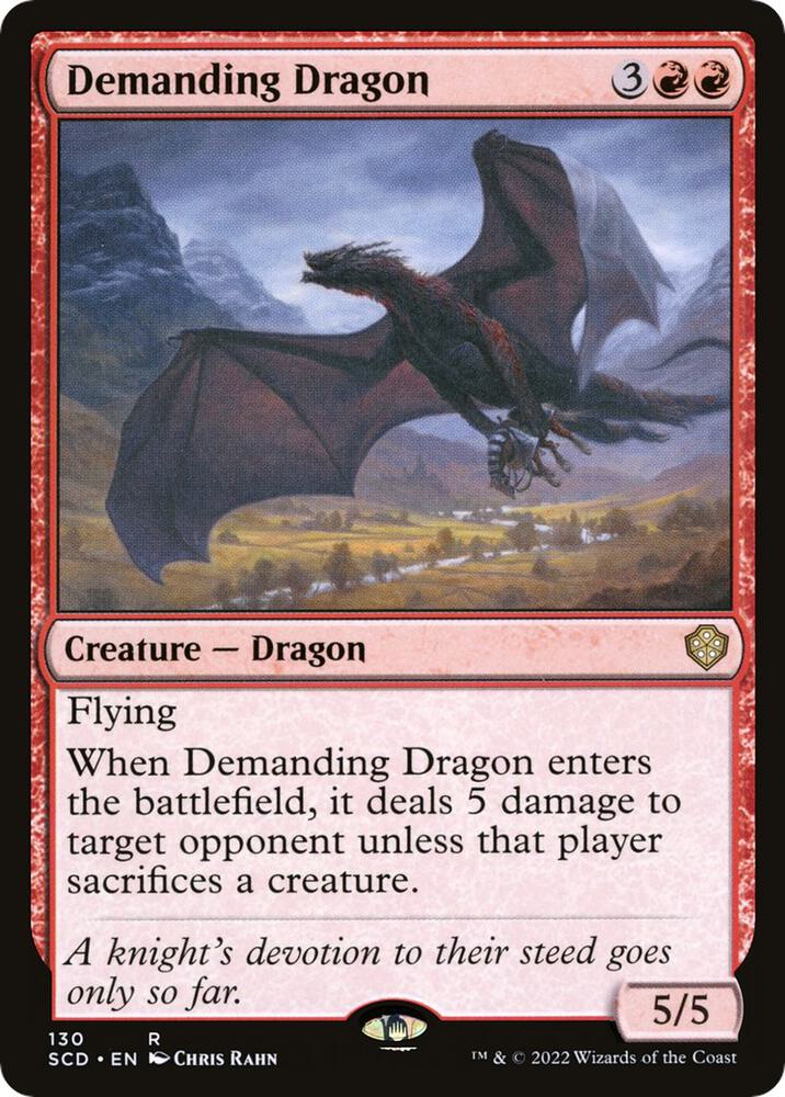 Demanding Dragon (130) [Starter Commander Decks]