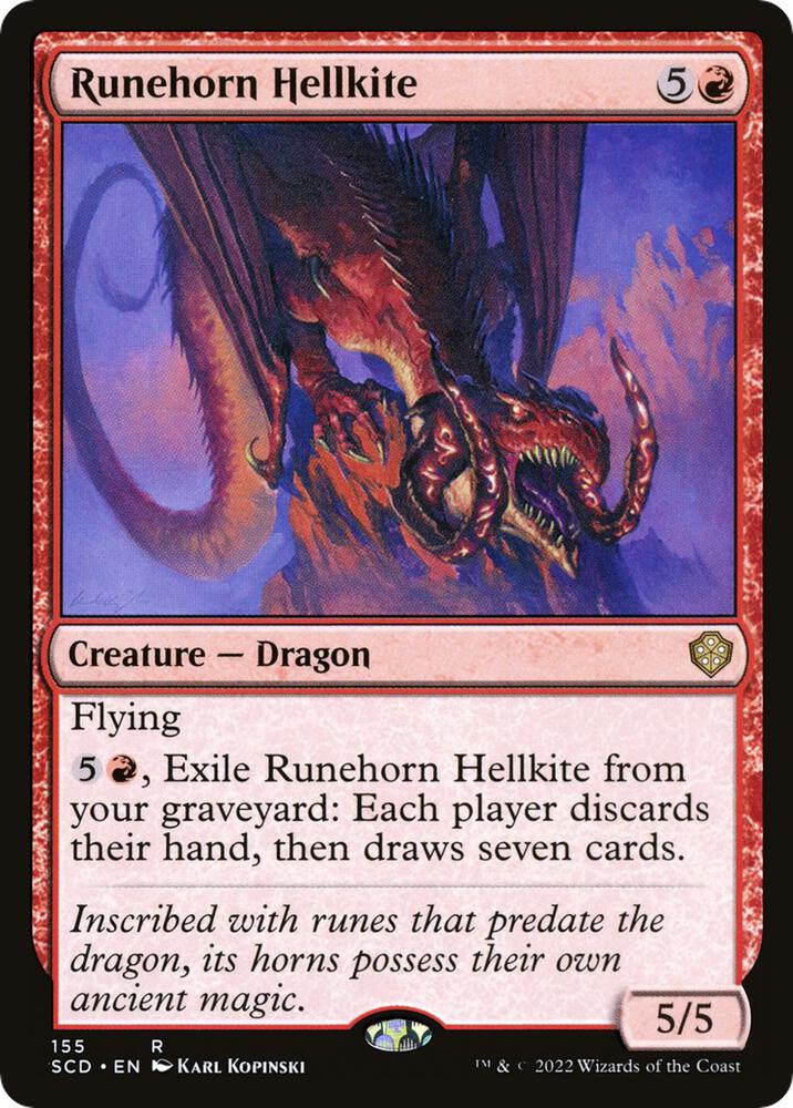 Runehorn Hellkite (155) [Starter Commander Decks]