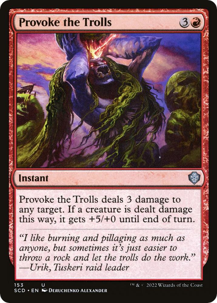 Provoke the Trolls (153) [Starter Commander Decks]