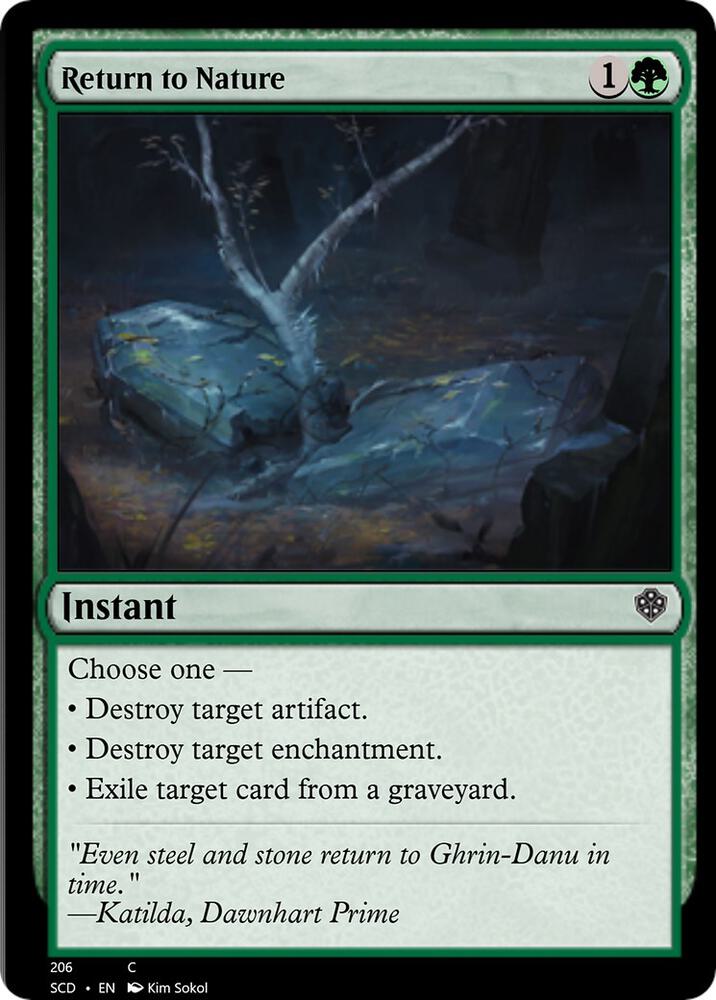 Return to Nature (206) [Starter Commander Decks]
