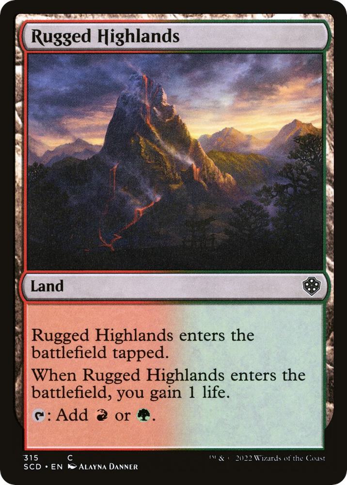Rugged Highlands (315) [Starter Commander Decks]