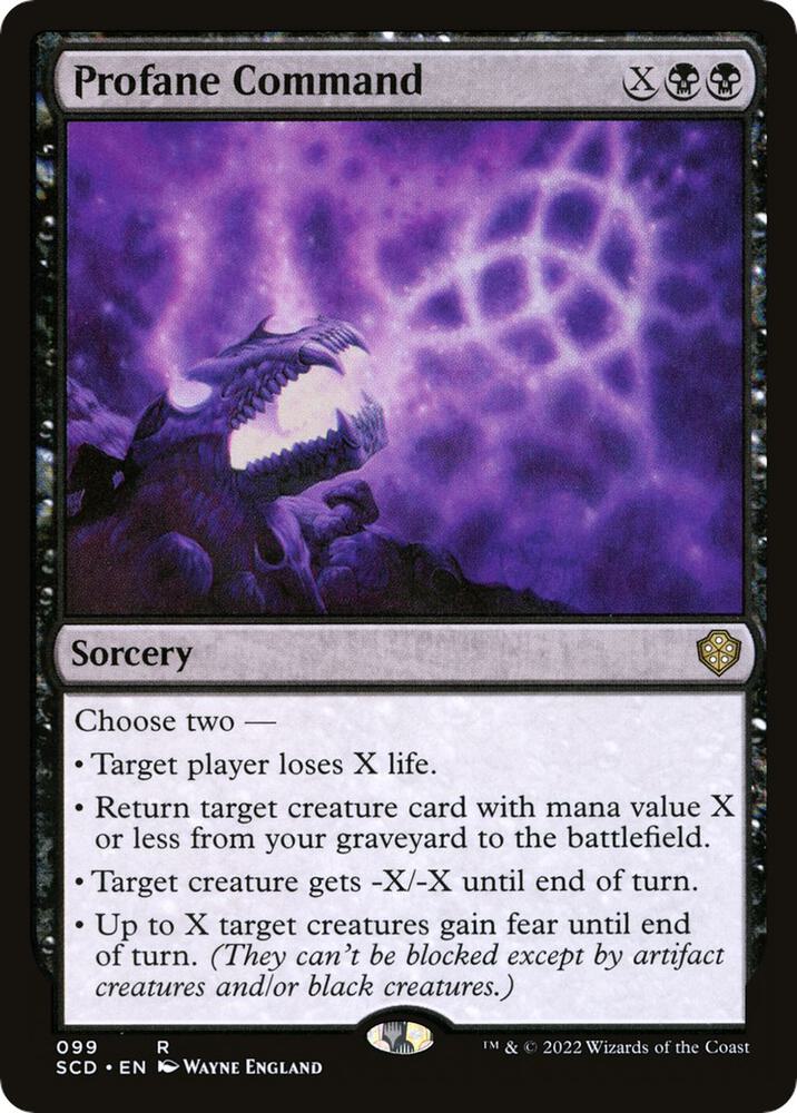 Profane Command (99) [Starter Commander Decks]