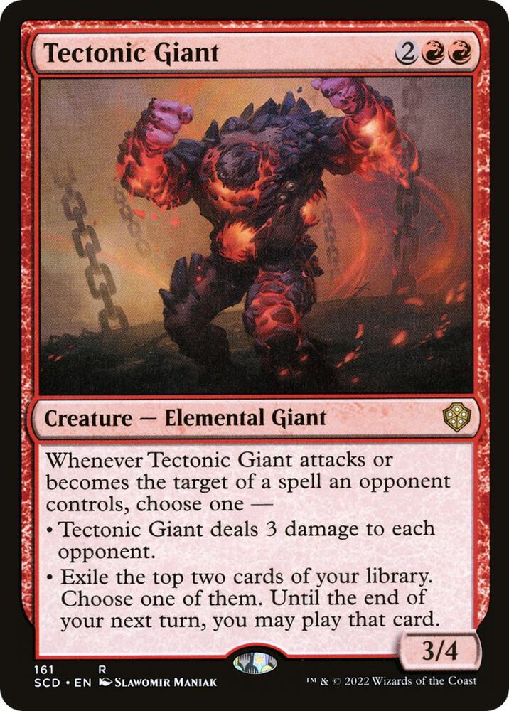 Tectonic Giant (161) [Starter Commander Decks]