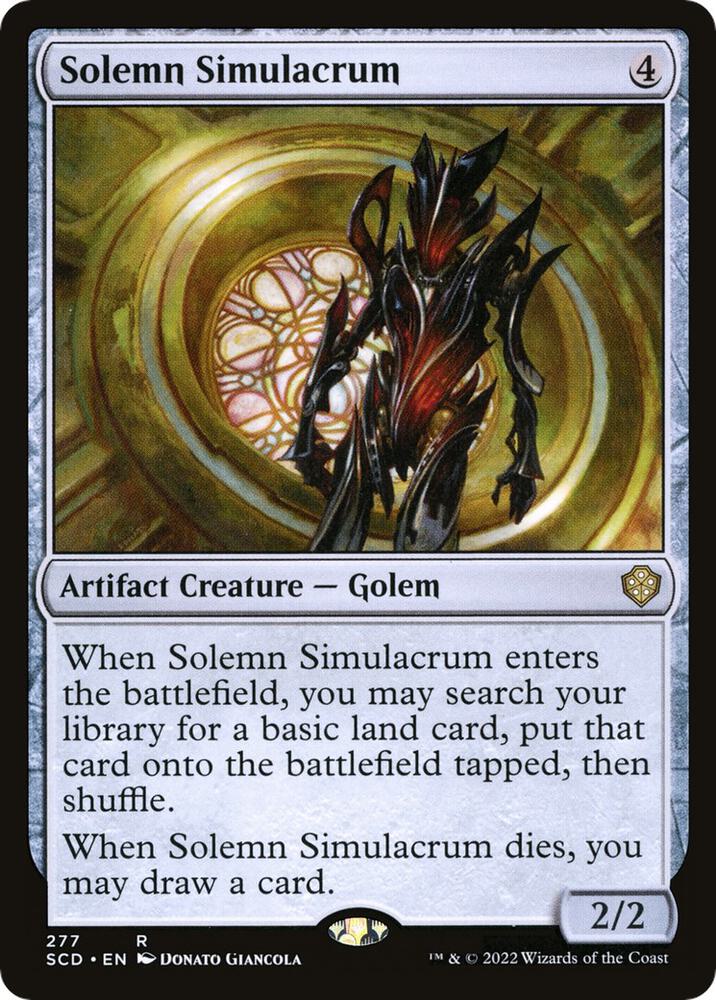 Solemn Simulacrum (277) [Starter Commander Decks]