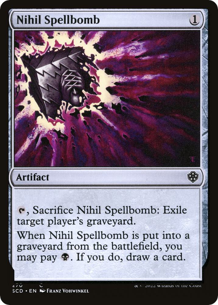 Nihil Spellbomb (270) [Starter Commander Decks]