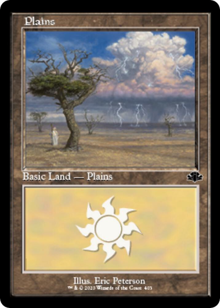 Plains (403) (Retro Frame) [Dominaria Remastered]