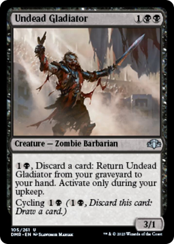 Undead Gladiator (105) [Dominaria Remastered]