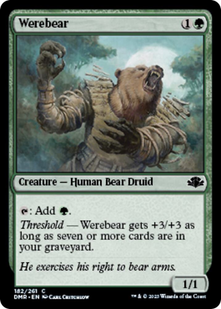 Werebear (182) [Dominaria Remastered]