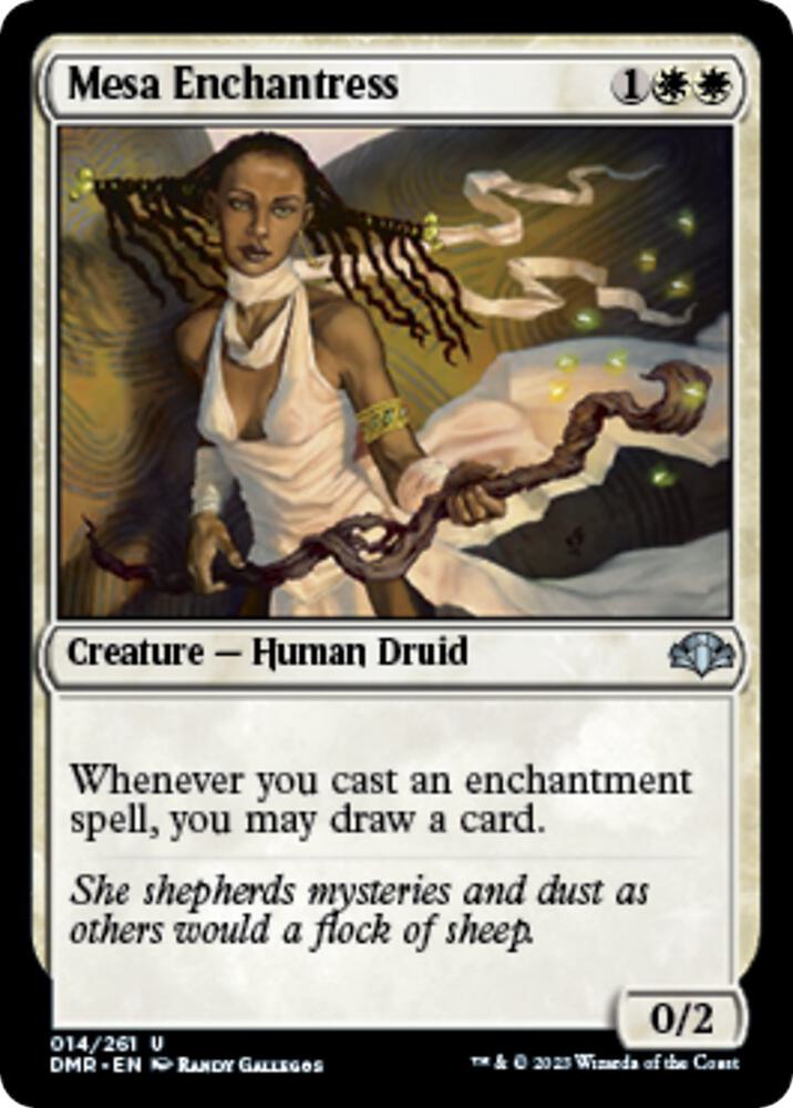 Mesa Enchantress (14) [Dominaria Remastered]