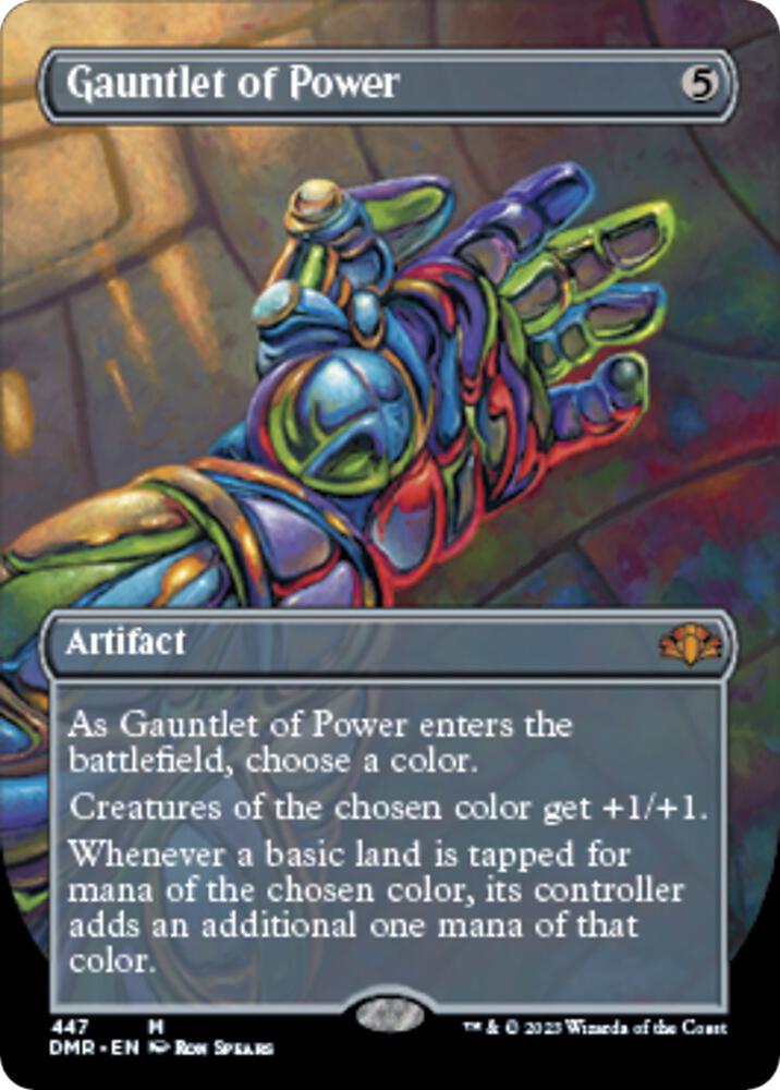 Gauntlet of Power (Borderless) (447) [Dominaria Remastered] [Borderless]