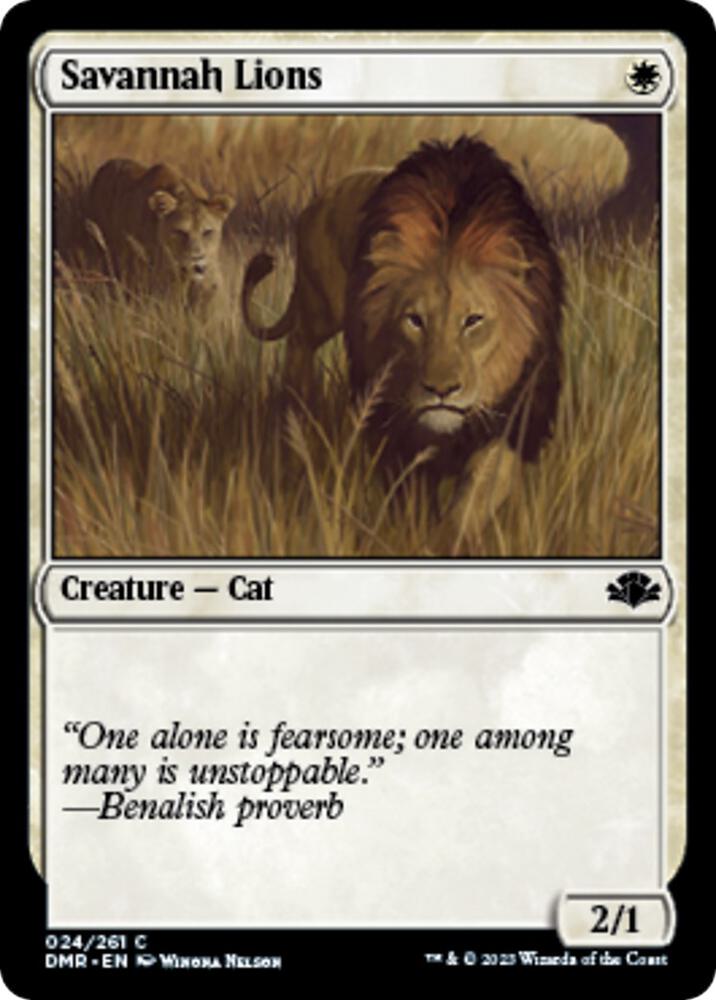 Savannah Lions (24) [Dominaria Remastered]