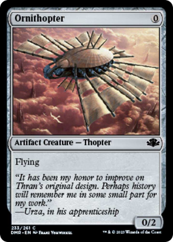 Ornithopter (233) [Dominaria Remastered]