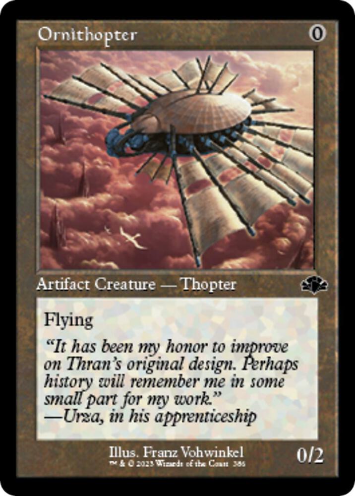 Ornithopter (Retro Frame) (386) [Dominaria Remastered]