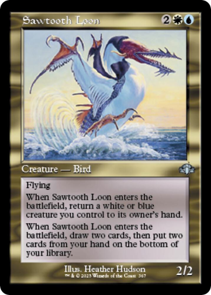 Sawtooth Loon (Retro Frame) (367) [Dominaria Remastered]