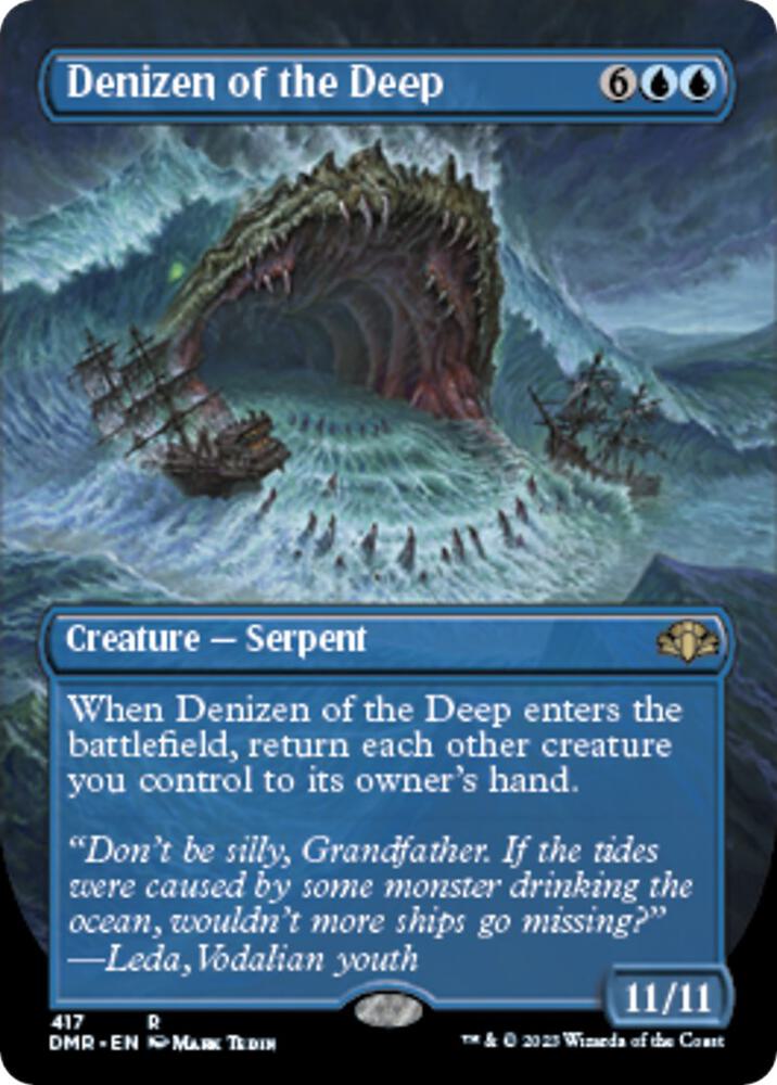 Denizen of the Deep (Borderless) (417) [Dominaria Remastered] [Borderless]