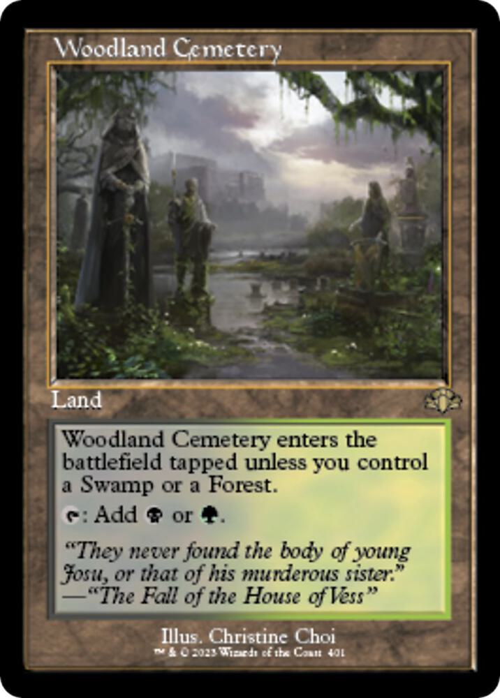 Woodland Cemetery (Retro Frame) (401) [Dominaria Remastered]