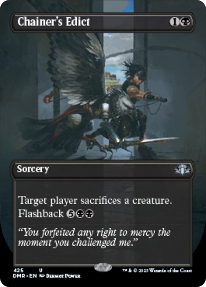 Chainer's Edict (Borderless) (425) [Dominaria Remastered] [Borderless]