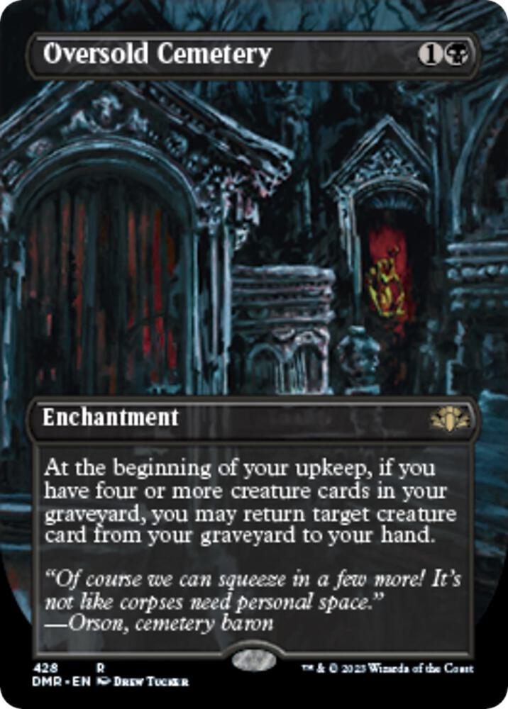Oversold Cemetery (Borderless) (428) [Dominaria Remastered] [Borderless]