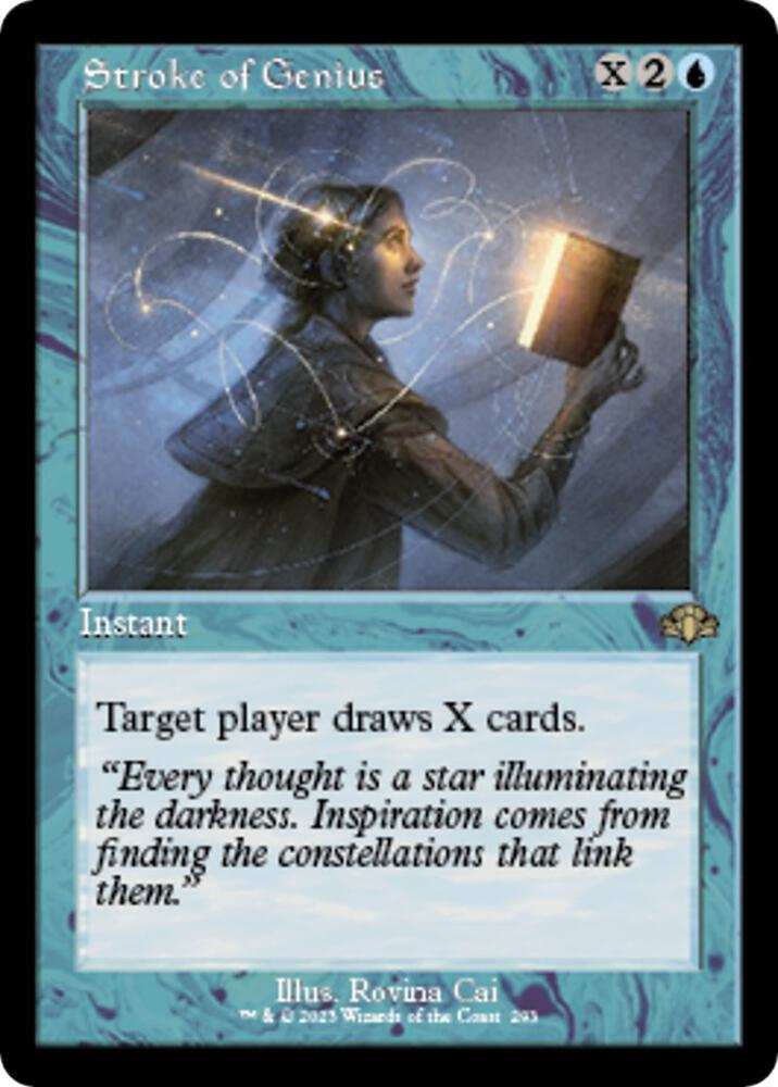 Stroke of Genius (Retro Frame) (293) [Dominaria Remastered]