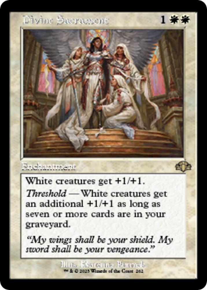 Divine Sacrament (Retro Frame) (262) [Dominaria Remastered]