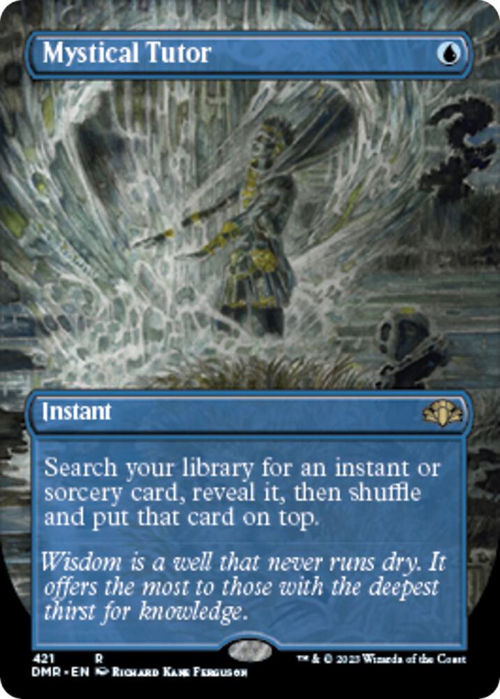 Mystical Tutor (Borderless) (421) [Dominaria Remastered] [Borderless]